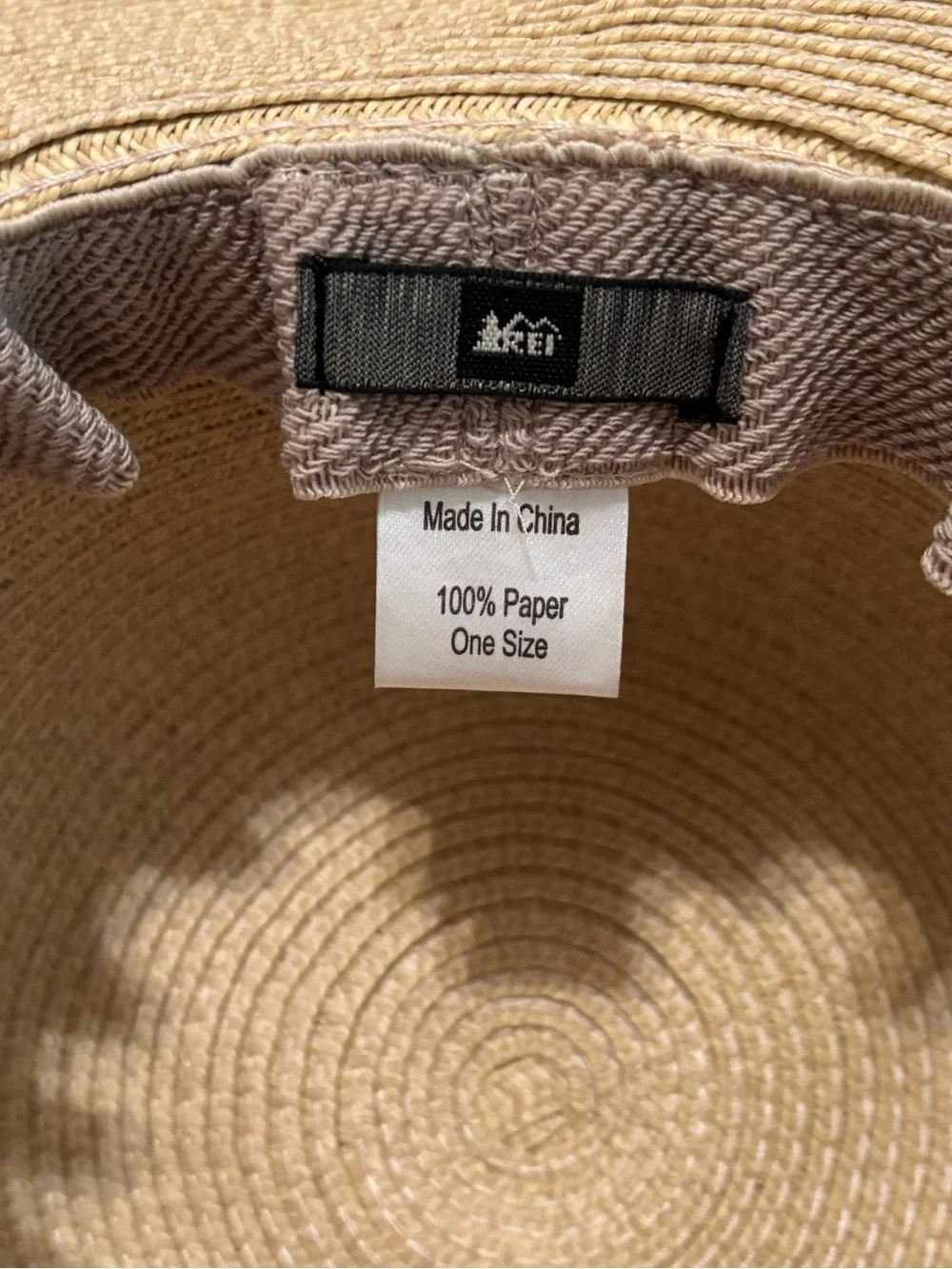 REI- Wide Brim Straw Sun Hat - Tan